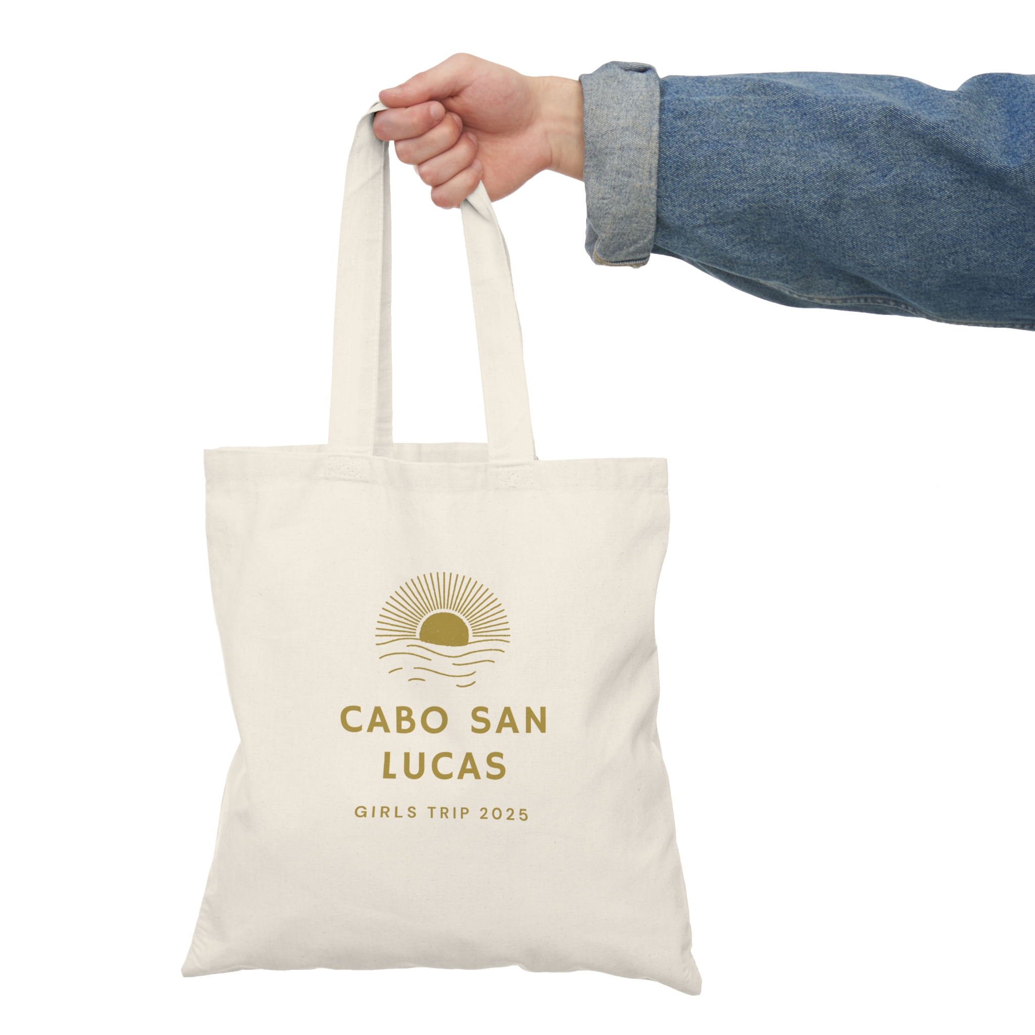 Custom Tote Bag in Use
